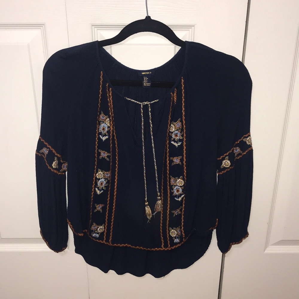 Floral sleeve top